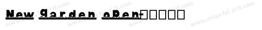 New garden open字体转换